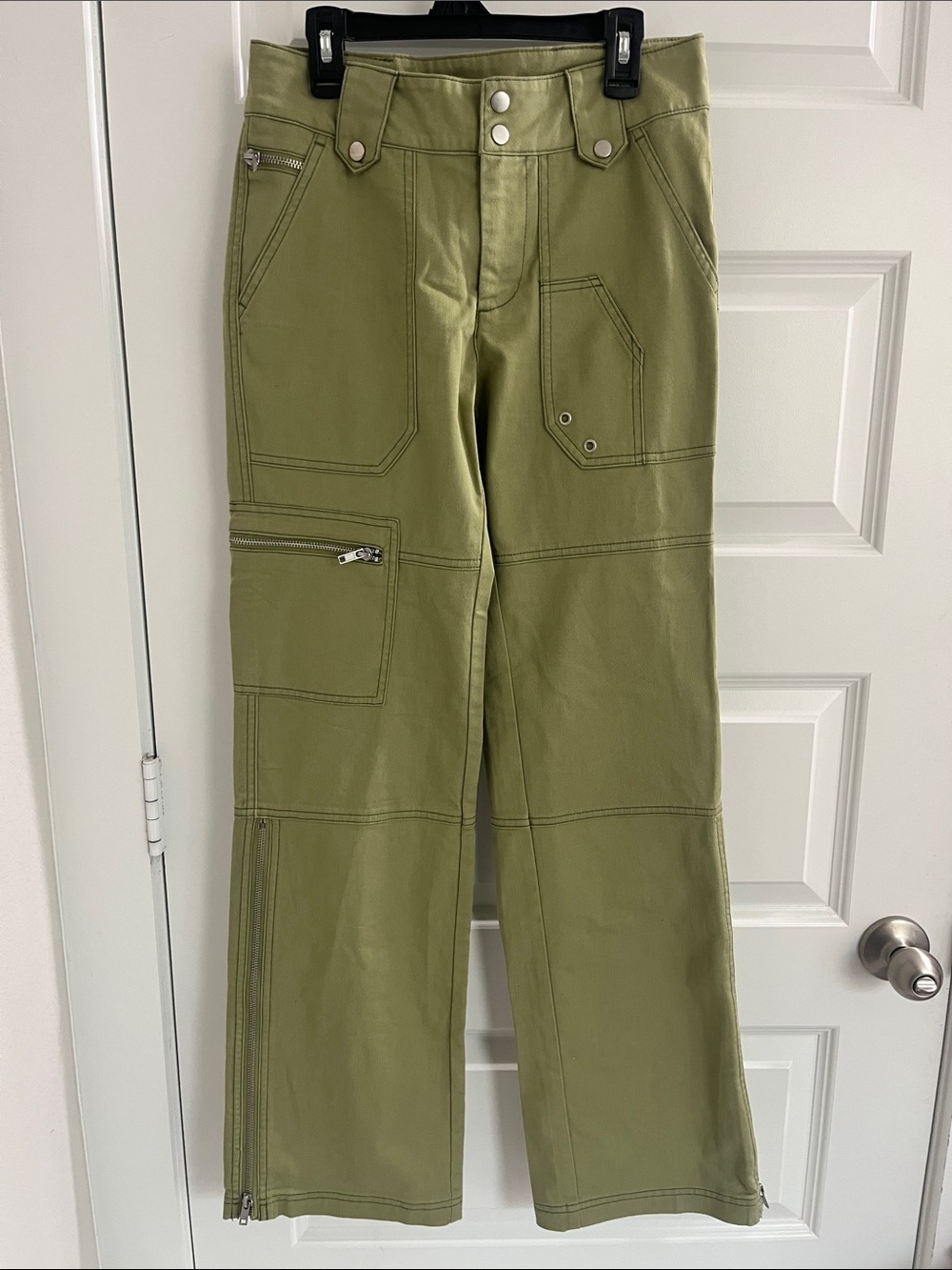 BDG Olive Green Utility Wide-Leg Pants